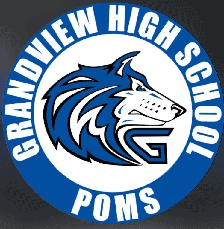 Grandview High School Poms logo